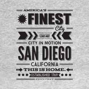 San Diego Typography T-Shirt